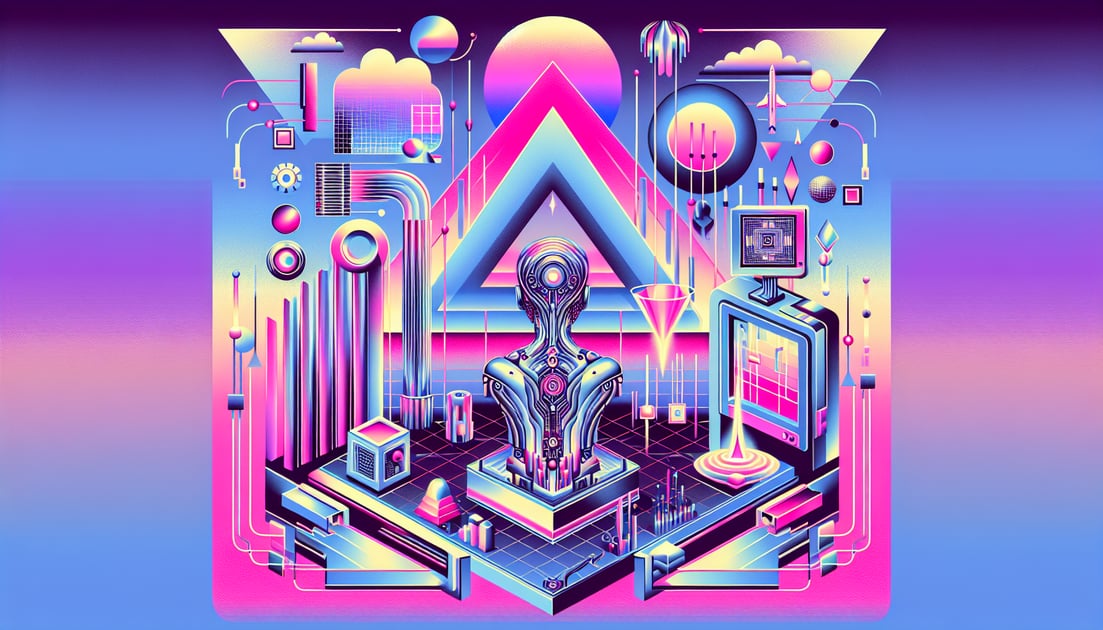 An illustration representing the growing influence of OpenAI and Oracle in the field of artificial intelligence, symbolizing empowerment through technology.