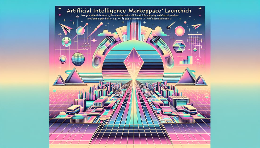 Exciting launch of AI marketplace with Anthropic. Diverse team collaborating on innovative projects.