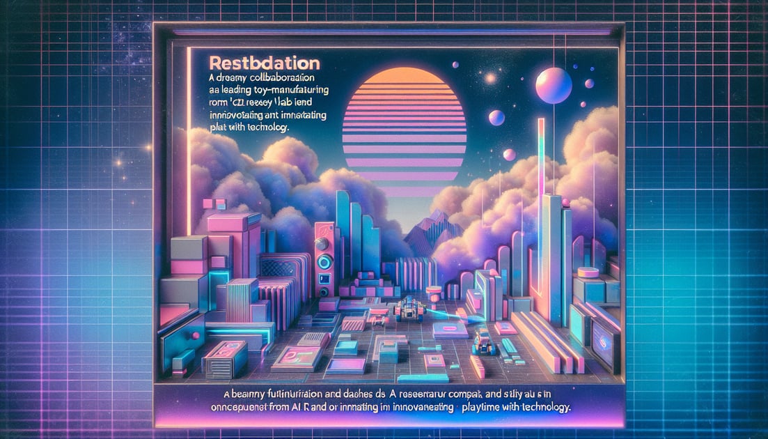 An image of a futuristic Barbie doll created by Mattel and OpenAI, showcasing innovation and technology for the future of play.